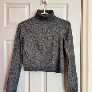 Gray Aritzia Turtleneck Sweater